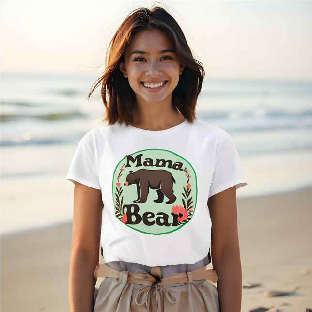 Mama Bear - Classic & Cosy Design T-Shirt (Mama Bear - Classic and Cozy Design T-Shirt. Celebrate Motherhood Everyday.)