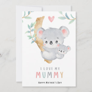 Mama bear cute mothers day card   adorable Mama 