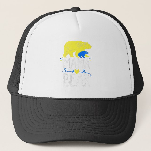 Mama Bear  Down Syndrome Awareness For Moms Trucker Hat (Front)