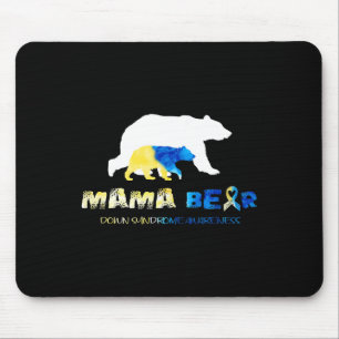 Mama Bear Down Syndrome Awareness Survivors  Mouse Pad