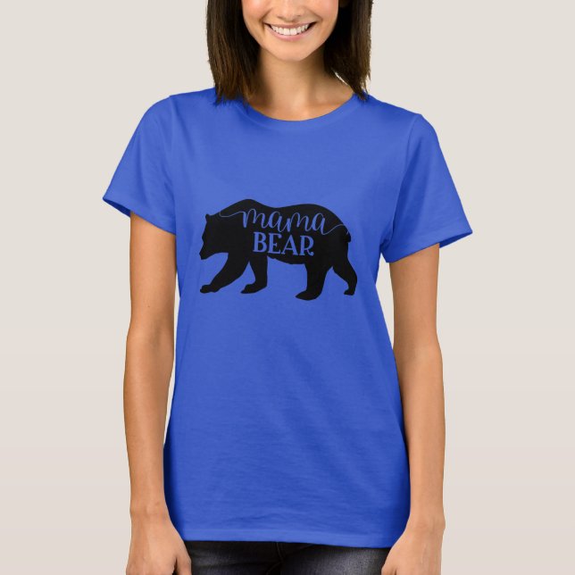 Mama Bear Elegant Script T-Shirt (Front)