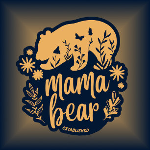 Mama Bear Established 2024 Boho T-Shirt
