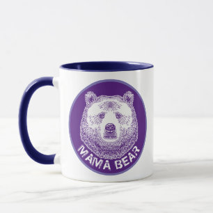 Mama Bear, Hand Drawn Illustration Mug