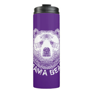 Mama Bear, Hand Drawn Illustration Thermal Tumbler