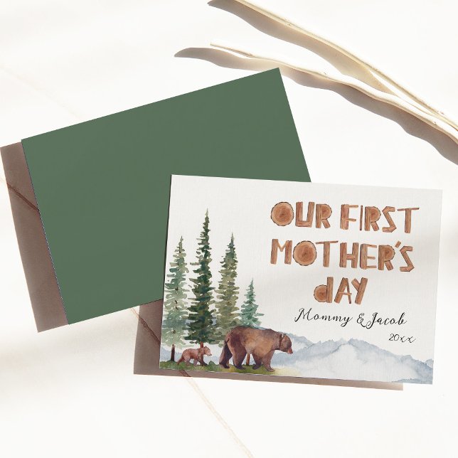 Mama Bear & Her Cub Mother's Day Card (Creator Uploaded)