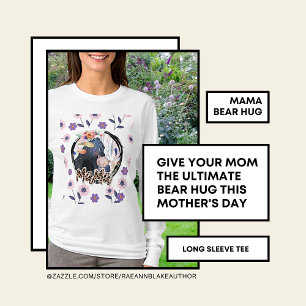 "Mama Bear Hug" Mother's Day Long Sleeve T-Shirt