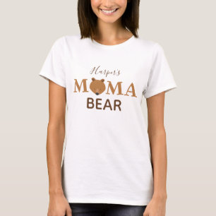 Mama Bear Kid Name Mother T-Shirt