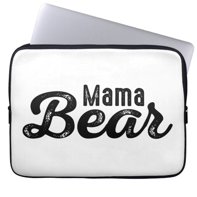 Mama Bear Laptop Sleeve (Front)
