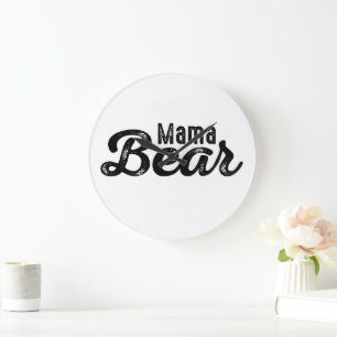 Mama Bear Large Clock