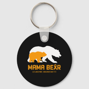 Mama Bear LEUKEMIA Awareness For Women Men Key Ring