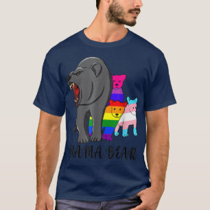 Mama Bear LGBT Gay Trans Pride Support LGBTQ Parad T-Shirt
