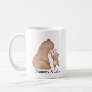 Mama Bear Love – Custom Illustrated for Mum & Baby Coffee Mug