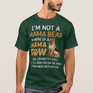 Mama Bear Mama Paw German Shepard Premium1284 T-Shirt