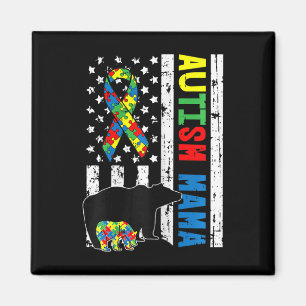 Mama Bear Matching Family Autism Awareness Gifts F Magnet