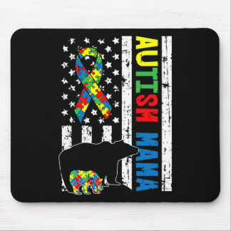 Mama Bear Matching Family Autism Awareness Gifts F Mouse Pad