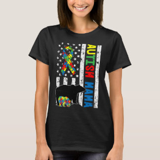 Mama Bear Matching Family Autism Awareness Gifts F T-Shirt