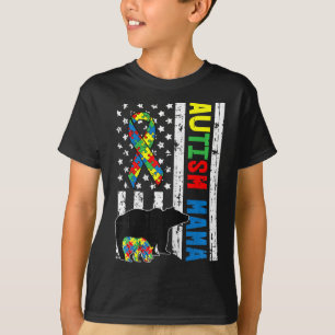 Mama Bear Matching Family Autism Awareness Gifts F T-Shirt