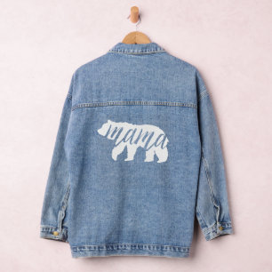 Mama Bear Matching Family Denim Jacket