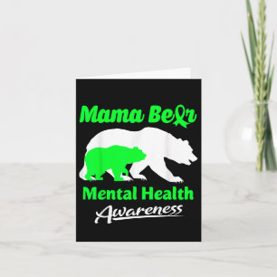 Mama Bear Mental Health Awareness Month Card