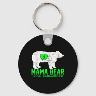 Mama Bear Mental Health Awareness Shirt For Women Key Ring