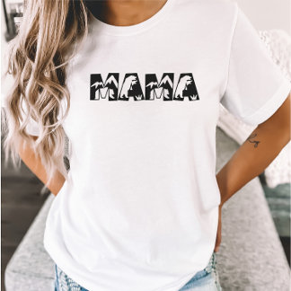 Mama Bear Minimalist Mountain Mother's T-Shirt