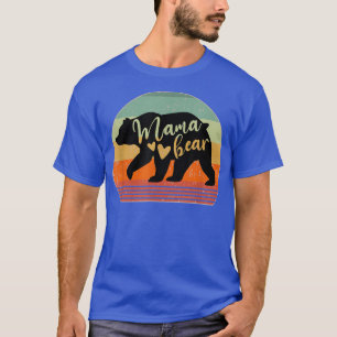 Mama Bear Mother Mum Mummy Hearts 1285 T-Shirt