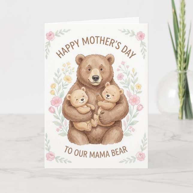 Mama Bear Mother's Day Card (Front)