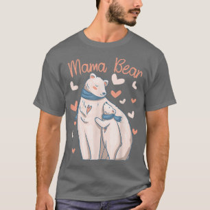 Mama Bear Mum Mother's Day Womens Pregnancy Polar T-Shirt