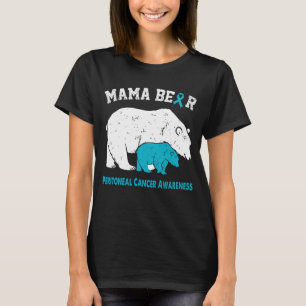 Mama Bear PERITONEAL CANCER Awareness T-Shirt