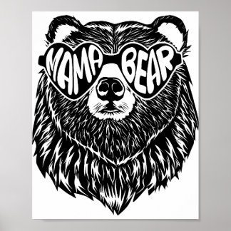 Mama Bear Png JPG Pdf Files, Mama Baby Bear Poster