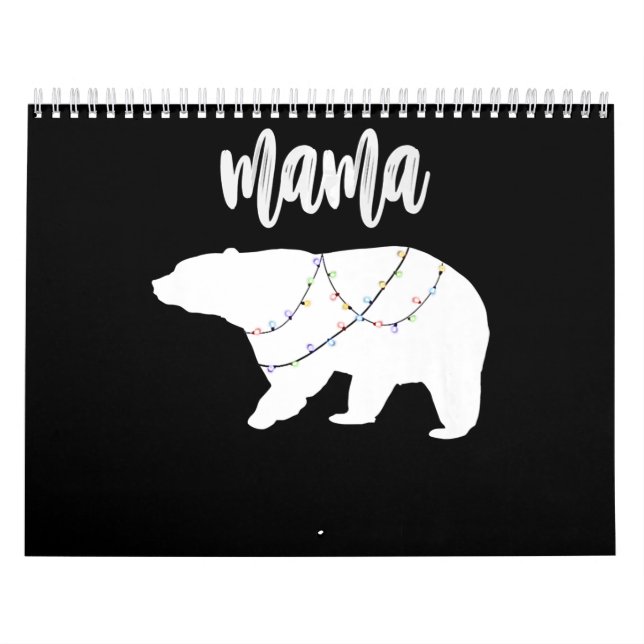 Mama Bear Polar Bear String Of Lights Christmas Calendar (Cover)