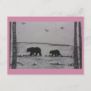 Mama bear postcard