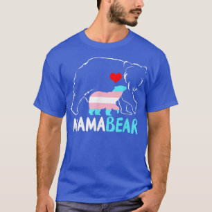 Mama Bear Proud Mum Rainbow Transgender Mother's D T-Shirt
