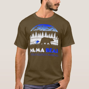 Mama Bear Retro Tuberous Sclerosis Awareness T-Shirt