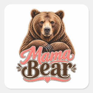 Mama Bear Square Sticker