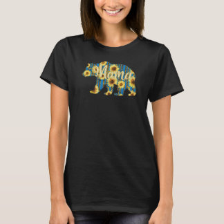 Mama Bear, Sunflower Mum Life T-Shirt