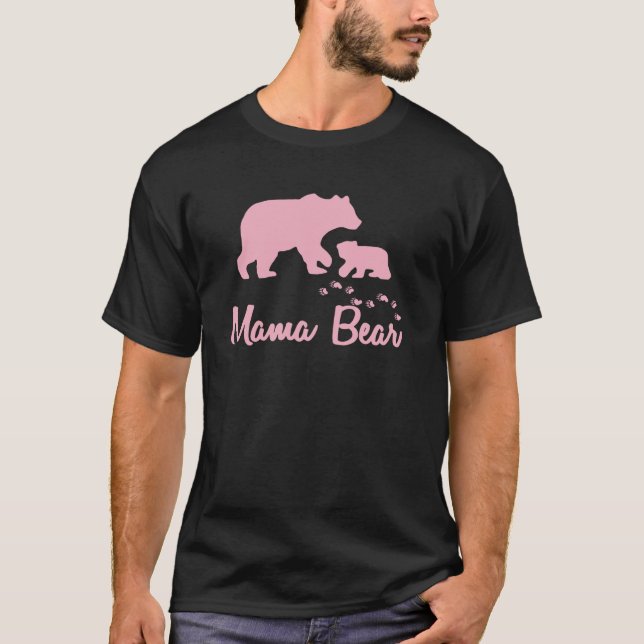 Mama Bear tee Funny Mum tee present for Mummy Moth (Front)