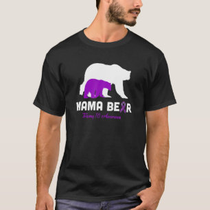 Mama Bear Trisomy 78 Awareness Cute Bear Mum And C T-Shirt