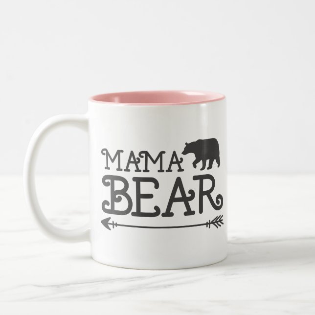 Mama Bear Two-Tone Coffee Mug (Left)