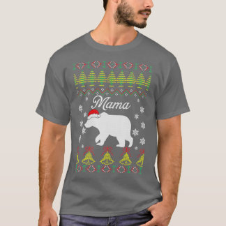 Mama Bear UGLY Christmas Sweater Funny Pajamas Fam
