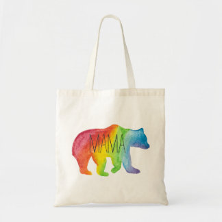 Mama Bear Watercolor Family Pride Tote Bag