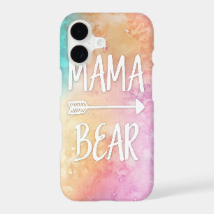 Mama Bear watercolor phone case
