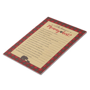 Mama Bear Who Knows Mummy Best Baby Game - 40 Pack Notepad