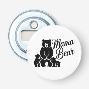 Mama Bear with Cubs Cute Family Bear Bottle Opener