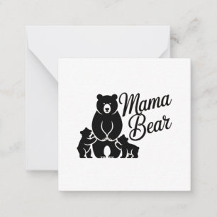 Mama Bear with Cubs Cute Family Bear Card