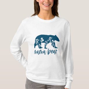 Mama Bear with Flowers Mother's Day T-Shirt