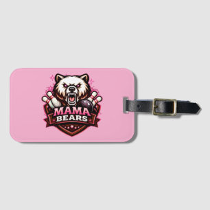 Mama Bears Bowling Team Logo Luggage Tag