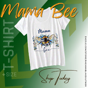 "Mama Bee" Mother's Day T-Shirt Plus Size T-Shirt