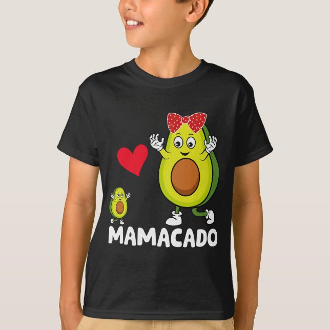 Mama Best Mum Avocado Mamacado Happy Mothers Day  T-Shirt (Front)