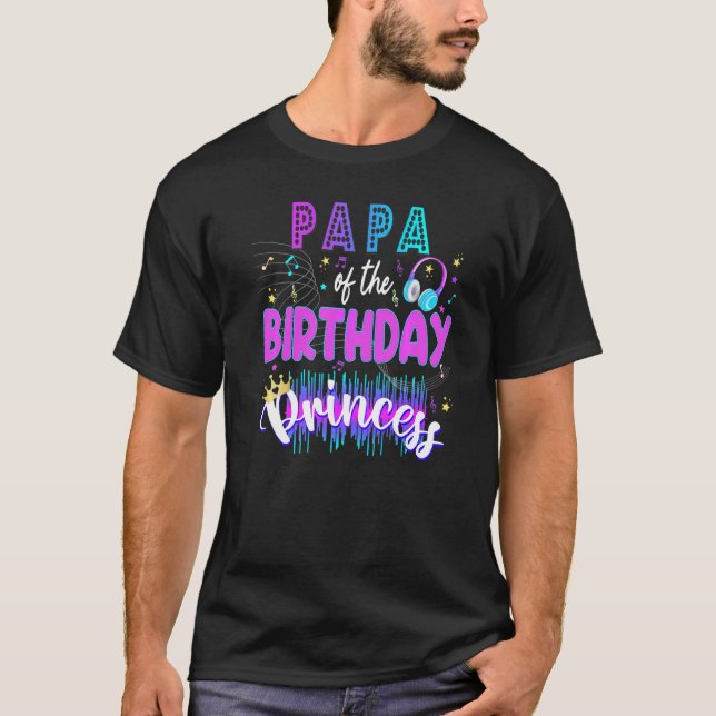 Mama Birthday Rockstar Theme Music Party Karaoke G T-Shirt (Front)
